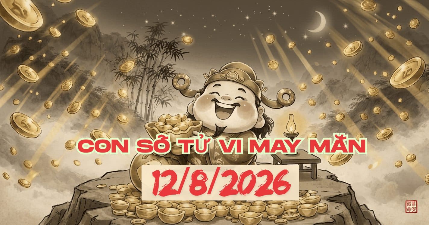 Con Số Tử Vi May Mắn Ngày 12/8/2026: Số Nào Hợp Mệnh Nhất?