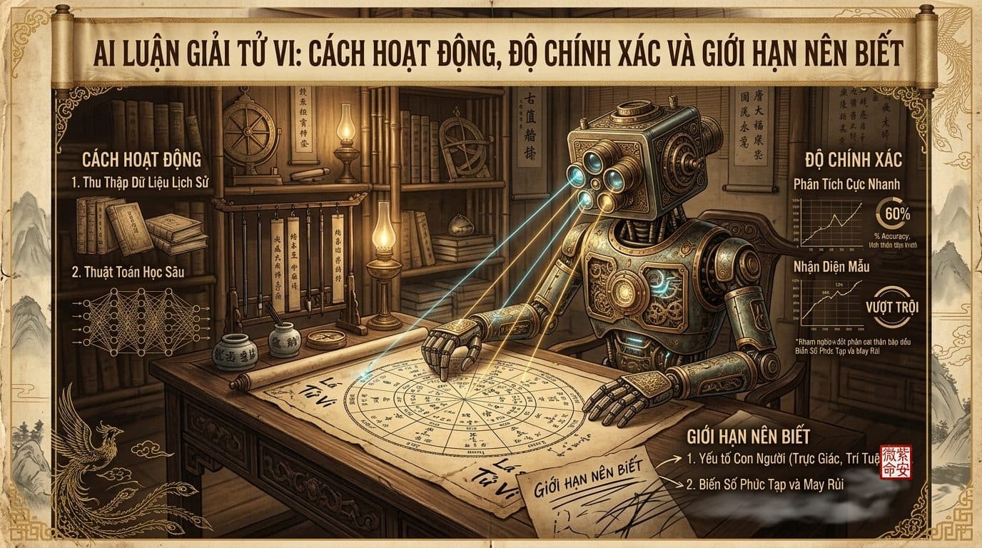 AI Luận Giải Tử Vi: Cách Hoạt Động, Độ Chính Xác Và Giới Hạn Nên Biết