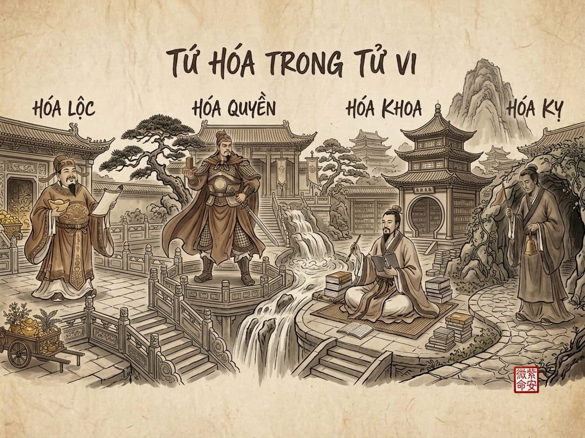 Bốn loại Hóa nói lên điều gì? – tứ hóa trong tử vi